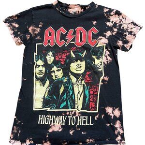 AC/DC Black and Pink Graphic T-Shirt